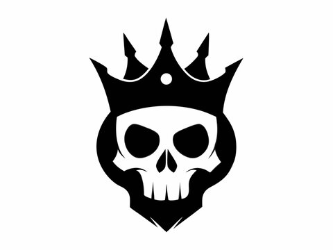recommend clip art: Skull Wearing a Crown silhouette,King crown on skull clipart