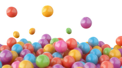 Fototapeta premium colorful easter eggs isolated on a white background