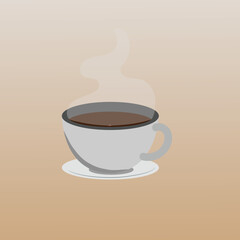 vector illustration of a cup of coffee