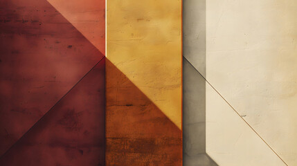 Abstract Geometric Shadows on Textured Wall