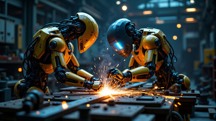 Fototapeta premium Advanced Robotics in Action A Glimpse into Automation