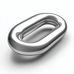 Fototapeta premium Reflective metal object in a smooth, modern design 