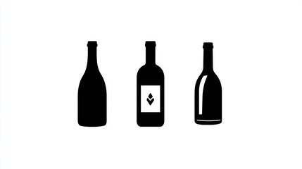 Wine Bottles Illustration