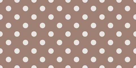 Seamless polka dot pattern in brown colors © Daryna Digital Art