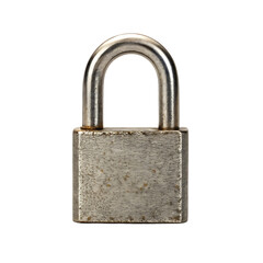 Naklejka premium Close up of a weathered padlock.