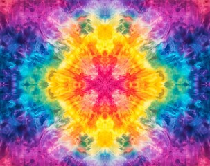 Psychedelisches Stoffmotiv. Lebendige Farben f&uuml;r kreative Raumgestaltung