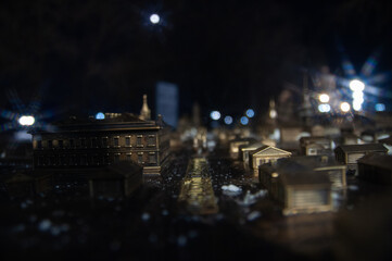 christmas tree at night