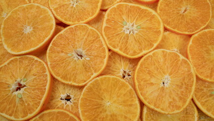 A Vibrant Background Featuring Fresh Orange Slices Perfect for Culinary and Health Related Themes