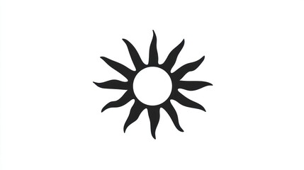 Obraz premium Simple Sun Symbol Design (3)