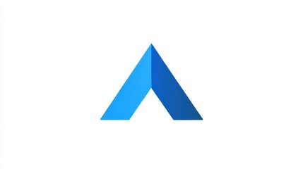 Fototapeta premium Abstract Blue Triangle Logo Design
