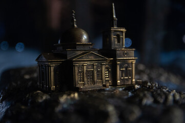 church at night