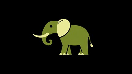Fototapeta premium Simple Elephant Illustration
