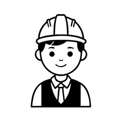 hand-drawn civil engineer illustration