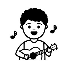 Hand-Drawn Musician Illustration