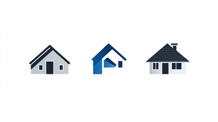 House Icons on White Background (1)