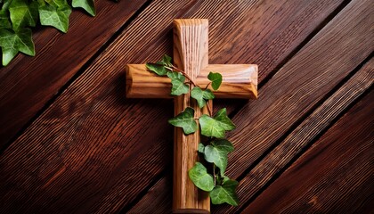 Obraz premium A Wooden Christian Cross