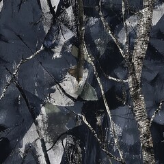 Oak Tree Hunting Camouflage, Hunter Outdoors Camo Seamless Pattern Texture