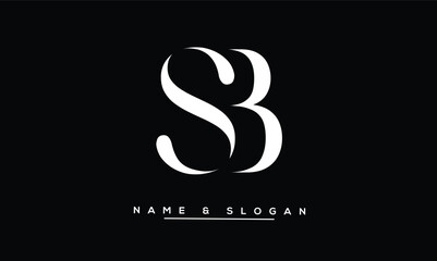 SB, BS Abstract Letters Logo Monogram