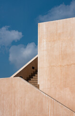 Staircase and clouds at Katara Cultural Village 