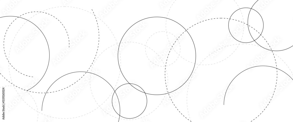 Poster Vectors Big data visualization, Plexus circles connection for global communication, science and technology background design.