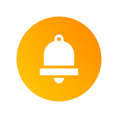 bell vector icon isolated on transparent background