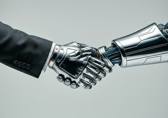 Symbiosis of Man and Technology: Handshake of the Future