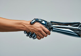 Symbiosis of Man and Technology: Handshake of the Future