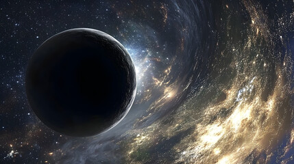 Naklejka premium planet in space