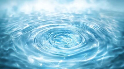 Obraz premium Tranquil blue water ripple background, a calming texture for design and meditation