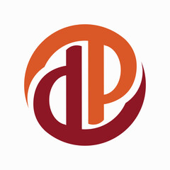 Fototapeta premium The letter dp logo is suitable for company branding identity