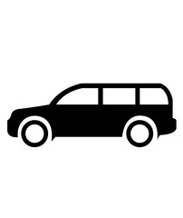 Car clip art design on plain white transparent isolated background for card, shirt, hoodie, sweatshirt, apparel, tag, mug, icon, poster or badge