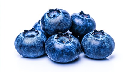 Obraz premium A Close-Up Shot of a Pile of Juicy Blueberries