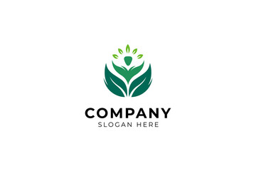 
Human Wellness flat Logo Design. Human leaf logo design. Healthy Leaf, Natural Leaf, People Wellness Modern Logo, Health care Logo Design