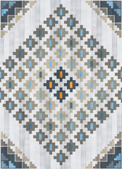 Navajo pattern.Scandinavian rug.Zigzag shape on light background.Geometric shape.Diamond shape.Blue repeat.DIgital design.Illustration.Line.Seamless.Design for Rug.Blanket.Carpet.Printing and Knitting