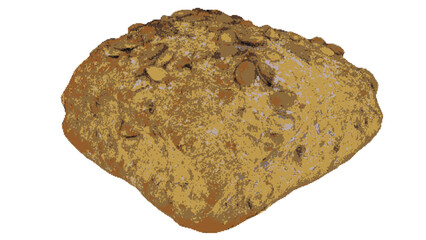 Bread with seed pixel art