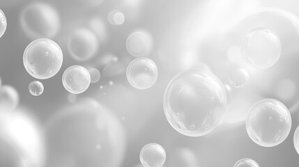clusters of bubbles in varying shades of white against a contrasting background.
