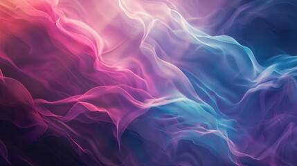 Fototapeta premium vibrant abstract background featuring flowing waves of pink, purple, and blue hues, creating dreamy and ethereal atmosphere