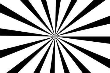 Sunburst vector set. Sunburst element radial stripes. Collection of sunburst rays.