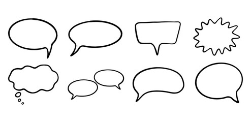Fototapeta premium speech bubbles set vector