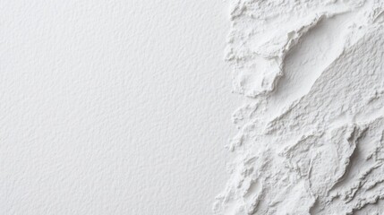 Obraz premium Abstract design featuring smooth white textures, minimalist aesthetic with soft shadows, suitable for modern presentations.