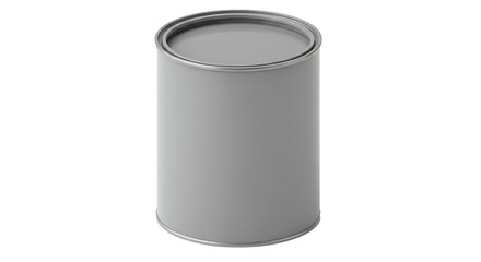 paint can grey color isolated