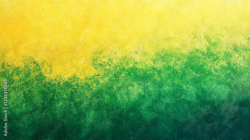 Poster a gradient background transitioning from yellow to green, offering a smooth and natural blend