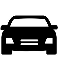 Obraz premium Car clip art design on plain white transparent isolated background for card, shirt, hoodie, sweatshirt, apparel, tag, mug, icon, poster or badge