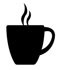 Coffee clip art design on plain white transparent isolated background for card, shirt, hoodie, sweatshirt, apparel, card, tag, mug, icon, poster or badge