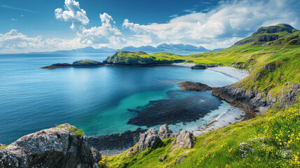 Obraz premium A high-quality natural landscape background, perfect for enhancing PC desktops