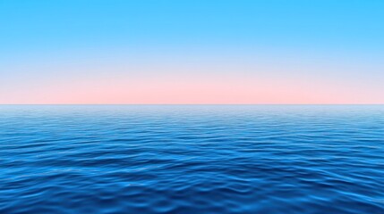 Obraz premium Serene Ocean Sunset: A Tranquil Seascape