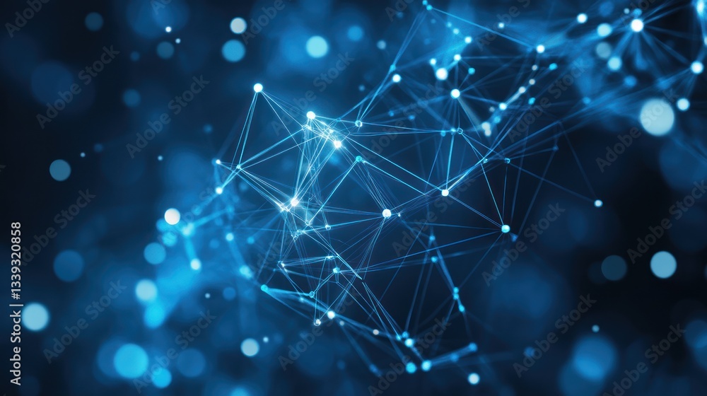 Poster abstract network connection: digital universe
