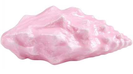 Unique Pink Shell with Smooth Textured Surface Ideal for Coastal Decor and Artisan Crafting