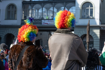 Fasnachtsveranstaltung in Luzern, Schweiz