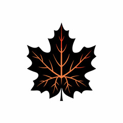 creative silhouette Maple Leaf icon victor illustration

